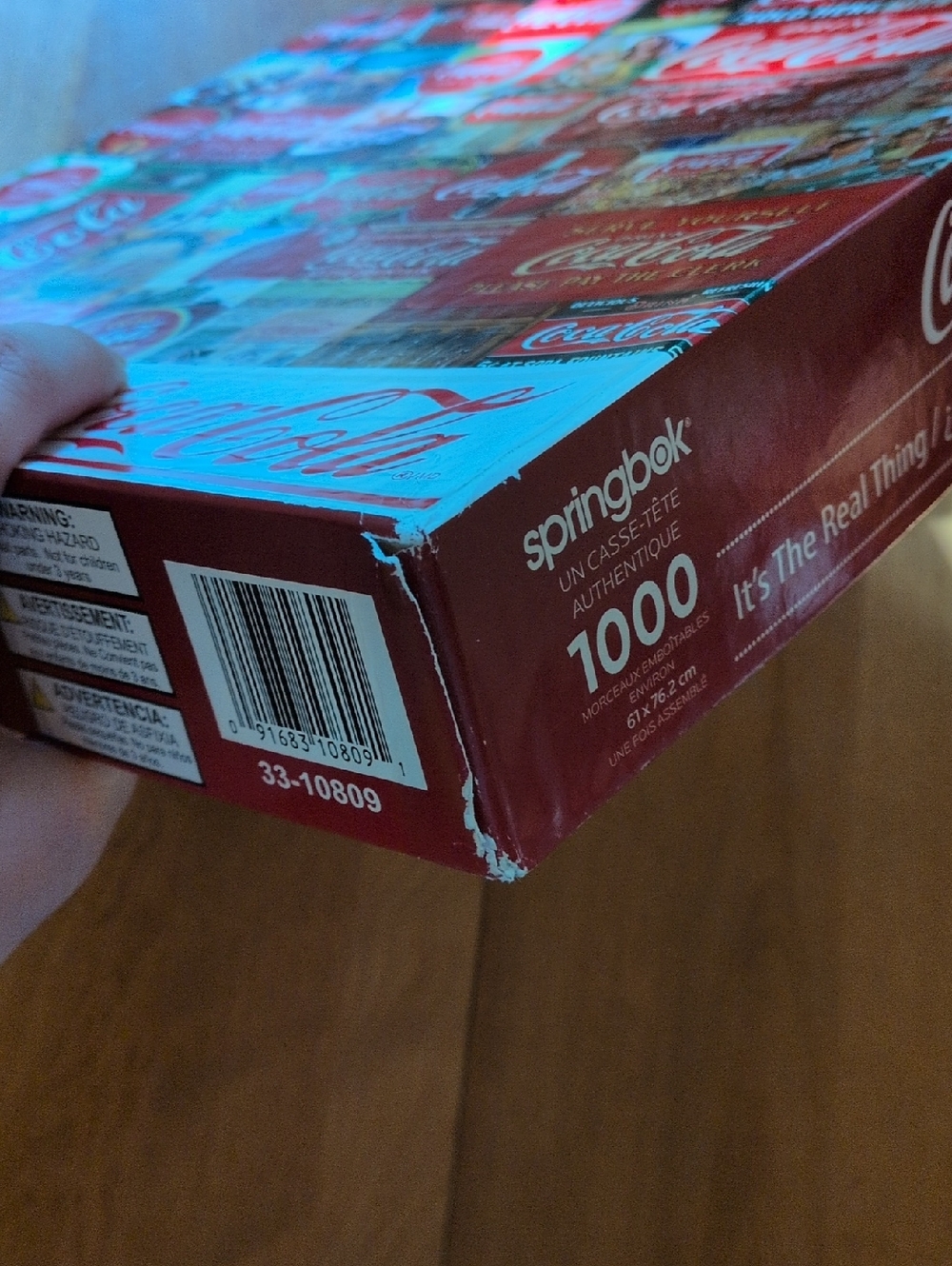 It's The Real Thing Coca-Cola Springbok 1000 Piece Puzzle - Picture 3 of 4